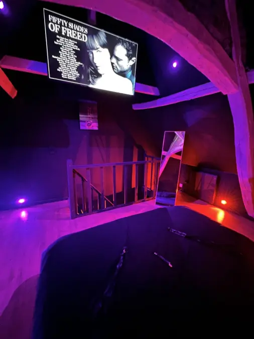 Redroom loveroom Red Room love room Valenciennes Cambrai Spa Privatif Coupleambiance 50 nuances de grey : Suite de charme insolite & romantique Jacuzzi Week-end amoureux/couple Valenciennes nord
