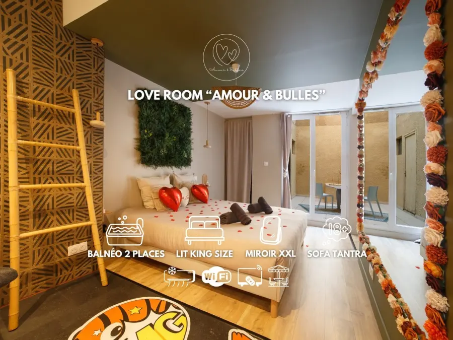 Amour & Bulles * Love Room Valence avec Balneo